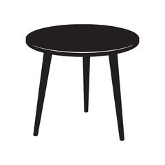 A table for every occasion – Table silhouette portrayed in cozy Table vector – Table illustration – furniture vector

