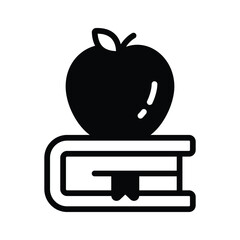 A customizable glyph icon of healthy knowledge