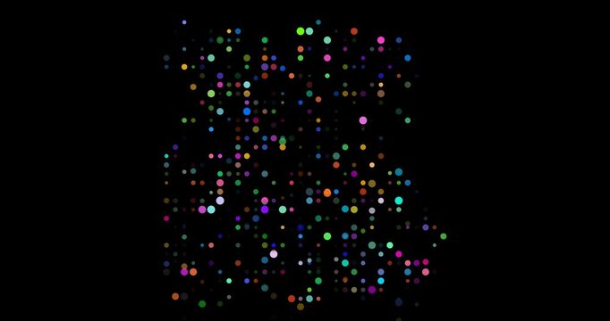 Egypt map made of flowing digital particles