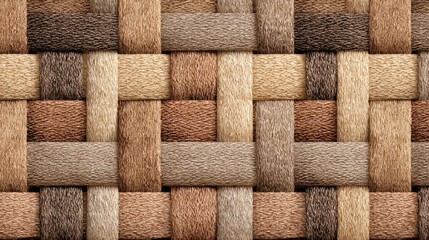 Woven Jute Pattern Background in Soft Earth Tones