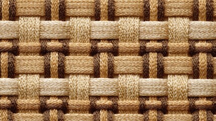 Woven Jute Pattern Background in Soft Earth Tones