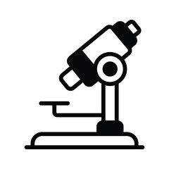 A glyph style icon of advanced microscope research