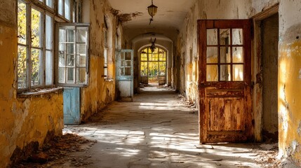 Fototapeta premium Abandoned Building Interior
