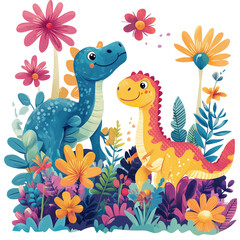 A soft pastel-colored stegosaurus with heart-shaped plates, sitting peacefully on transparent png background. Ai generated