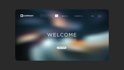 Fototapeta premium Sleek website template welcomes visitors with modern design and intuitive navigation for easy browsing