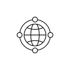 Icon a connection, isolated against a clean background.