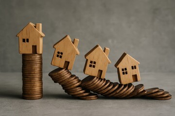 Real Estate Market Collapse Concept