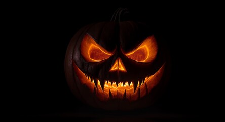 Spooky Halloween Jack-o-lantern Glowing Evil Pumpkin for Decorations