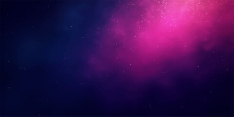 Dark cosmic nebulae filled with swirling blue light and sparkling particles against a starry night sky