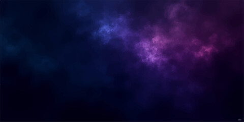 Abstract blue background with particles and flowing light effects