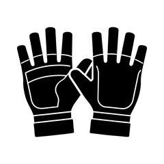 workout gloves vector, gym fitness gloves cartoon vector illustration 
