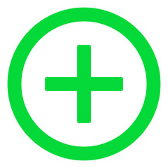 Obraz premium COllection of plus icon vector illustration. symbol of medical. web icon color editable 