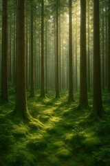 Obraz premium forest in the morning