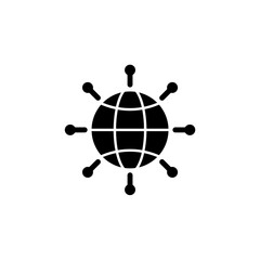 Icon a network, isolated against a clean background.