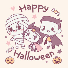 Happy Halloween vector illustration