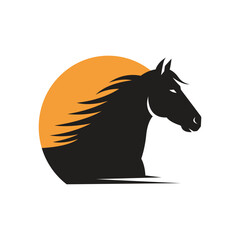 minimalist horse logo