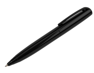 Black Felt Tip Pen Isolated on Transparent Background PNG