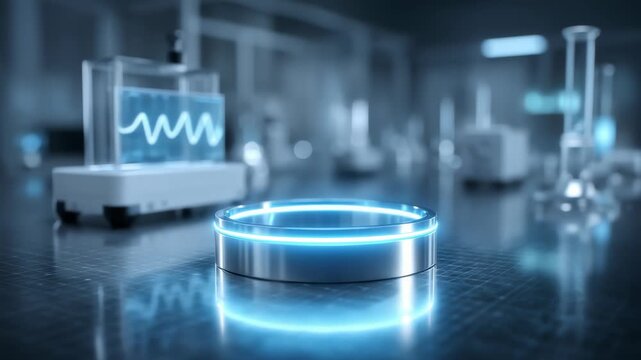 Technology Lab Display Platform and Data Waveform