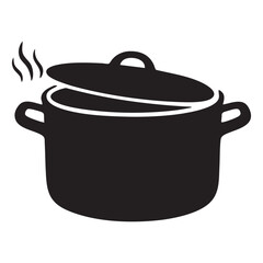 cooking pot isolated on white