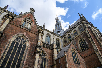 The Church of Saint Bavo Grote Kerk, Reformed Protestant church in Haarlem, Netherlands
