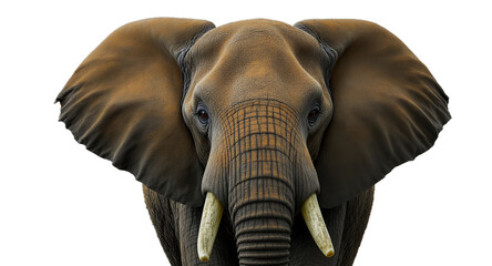 Obraz premium Majestic Elephant Portrait High-Resolution Wildlife Photo for Commercial Use