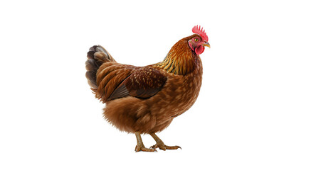 Stunning Brown Hen, High-Resolution Poultry Image, Perfect for Commercial Use