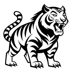 vector illustration of a tiger