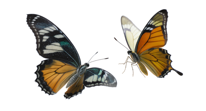 Stunning Butterfly Duo High-Resolution Image Perfect for Commercial Use