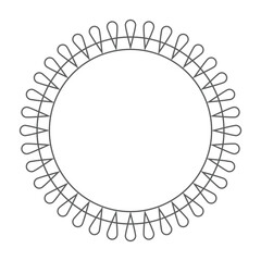 Ornamental circle frame