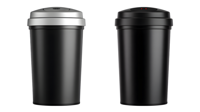 Automatic trash can with motion sensor lid ? perfect for modern kitchen visuals and culinary branding