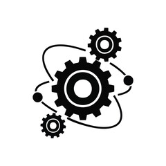 (Minimalist White Circles on Black. Three glowing white orbs contrast sharply with the dark void. This modern graphic features subtle organic shapes in the background, conveying balance and digital.)