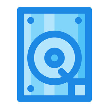Hard Disk blue filled icon