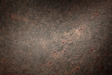 dark rough rusty iron with red spots
