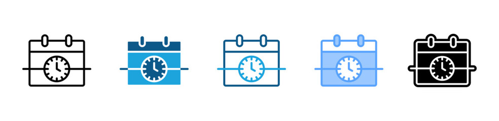 Timeline icon sheet multiple style collection