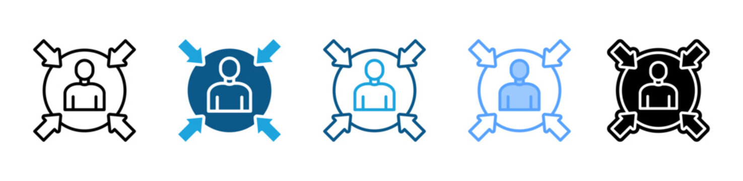 Customer Centricity icon sheet multiple style collection