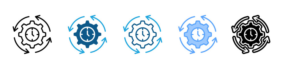 Consistency icon sheet multiple style collection