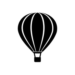 Fototapeta premium Balloon simple vector on transparent background silhouette