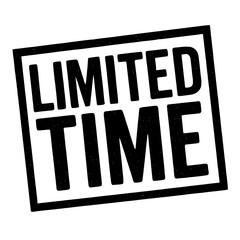 limited time tag isolated in white