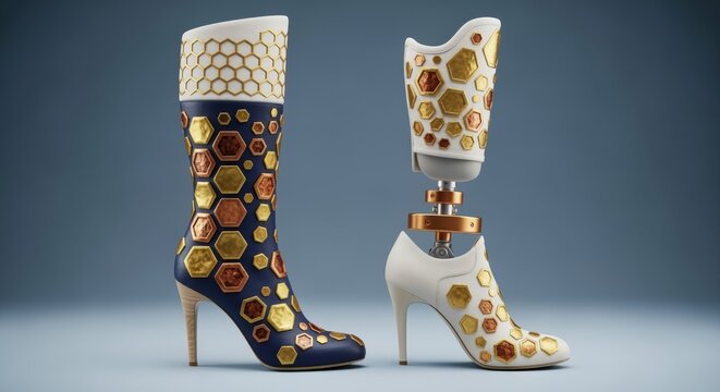 Fashionable Prosthetic Leg with High Heel Shoe for Adaptive Fashion and Inclusive Design Concepts