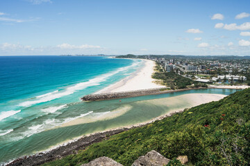 Tumgun Lookout, observation deck in Burleigh Heads, Burleigh Head National Park, Gold Coast, Queensland
