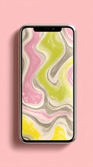Swirling Pastel Phone Mockup