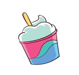 ice cream vector illustration