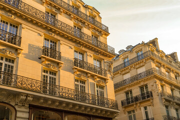 beautiful Haussmannian architecture in Paris , real estate