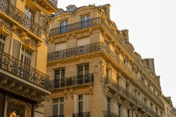 beautiful Haussmannian architecture in Paris , real estate