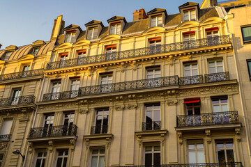 beautiful Haussmannian architecture in Paris , real estate