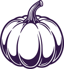 Simple Autumn Pumpkin Graphic Element