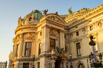 Fototapeta premium exterior facade of the Opéra Garnier , concert hall in Paris, France