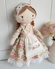 doll in a pink dress