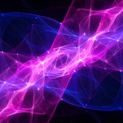 Abstract swirling nebula of pink and blue energy (1)