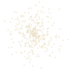 Abstract Gold Particle Explosion Art